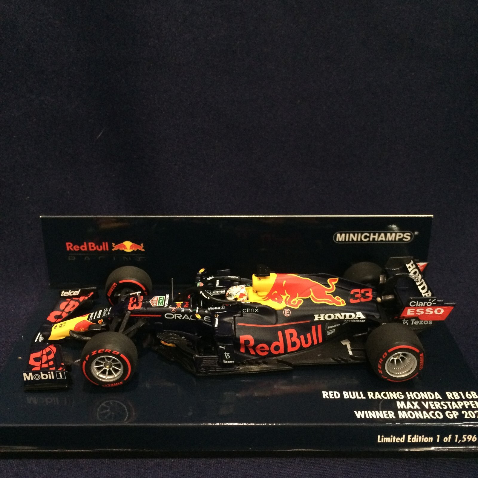 画像1: セカンドハンド品●PMA1/43 RED BULL HONDA RB16B WINNER MONACO GP 2021 (M.フェルスタッペン）#33
