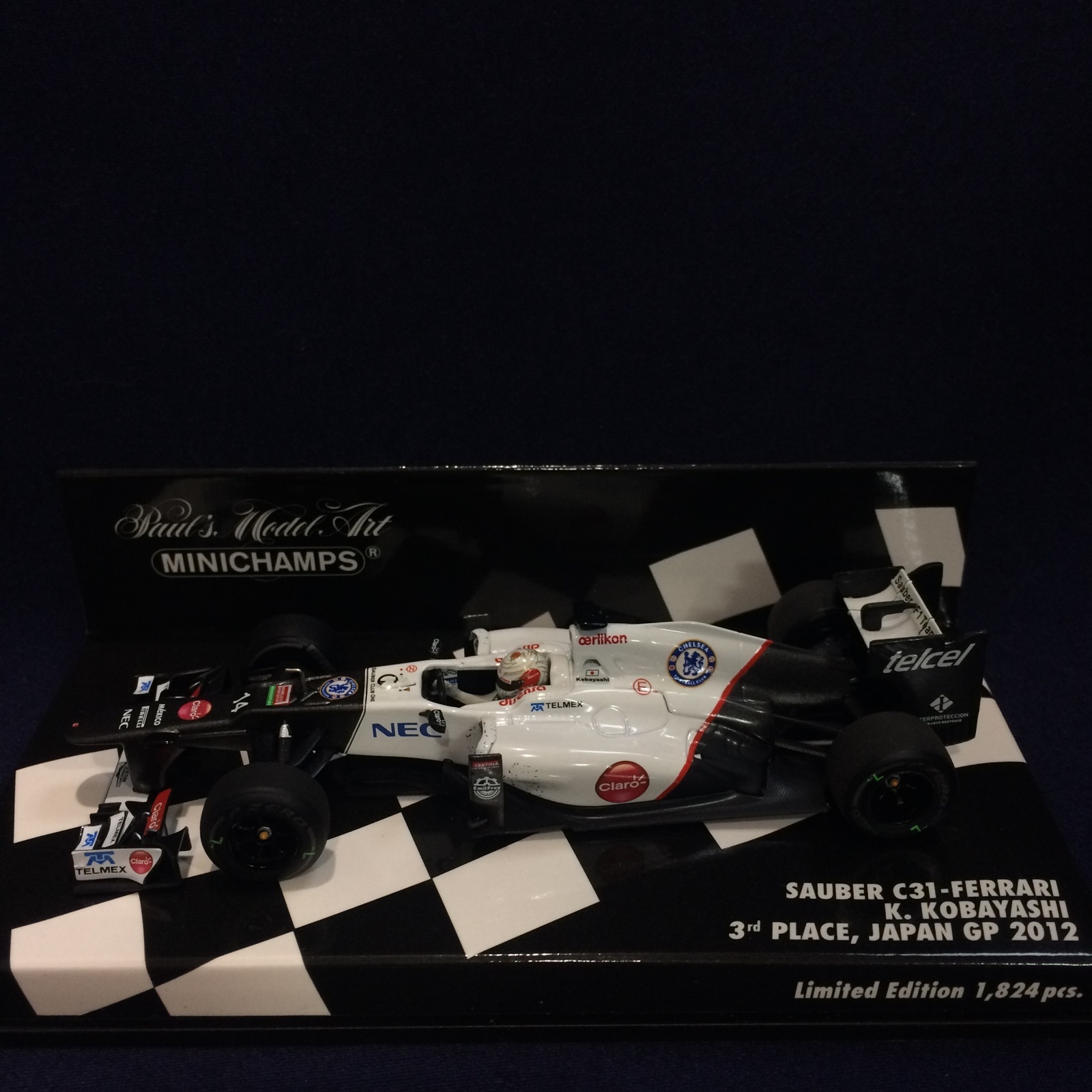 画像1: セカンドハンド品●PMA1/43 SAUBER FERRARI C31 3rd PLACE JAPAN GP 2012 (小林可夢偉）#14