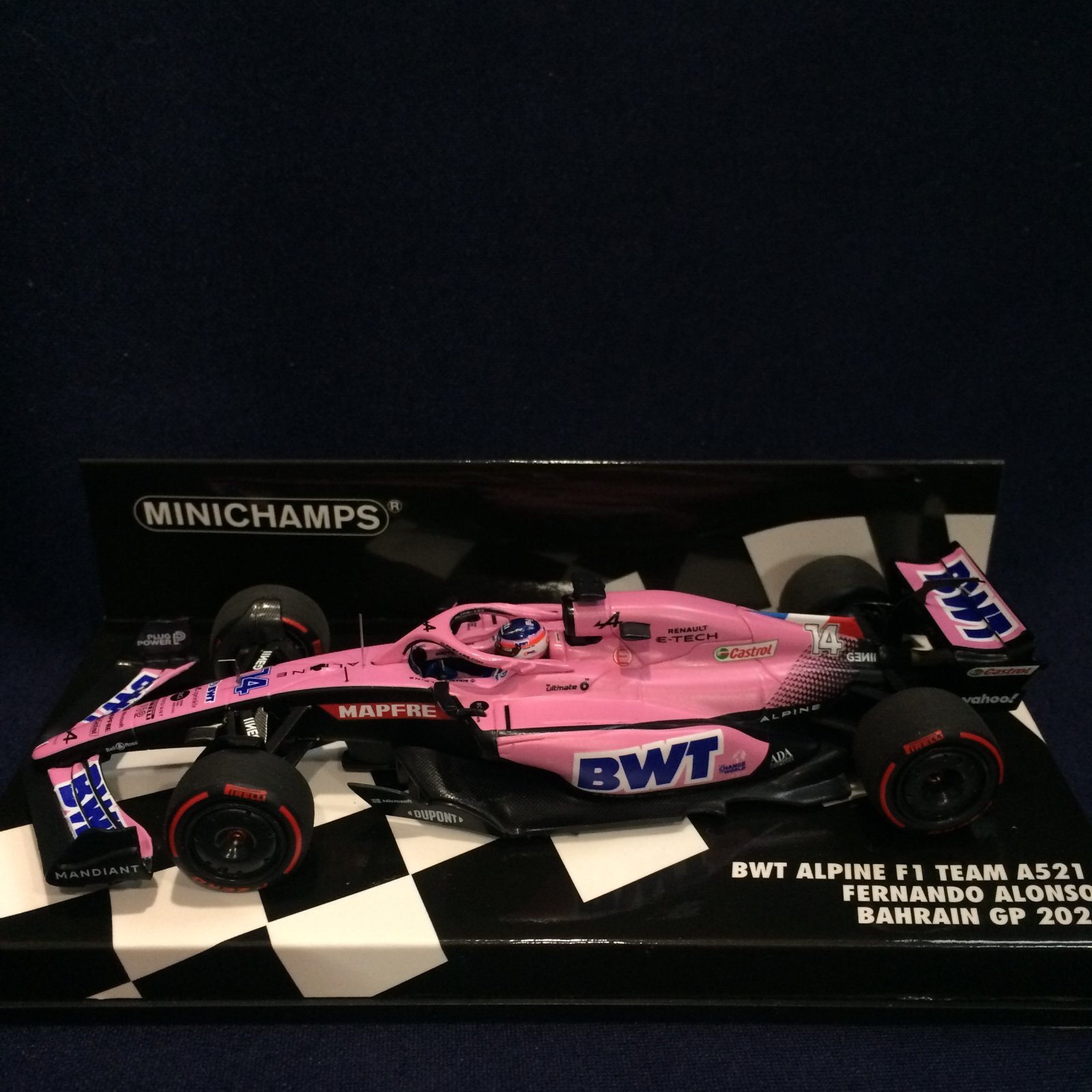 画像1: セカンドハンド品●PMA1/43 BWT ALPINE A521 BAHRAIN GP 2022 (F.アロンソ）#14