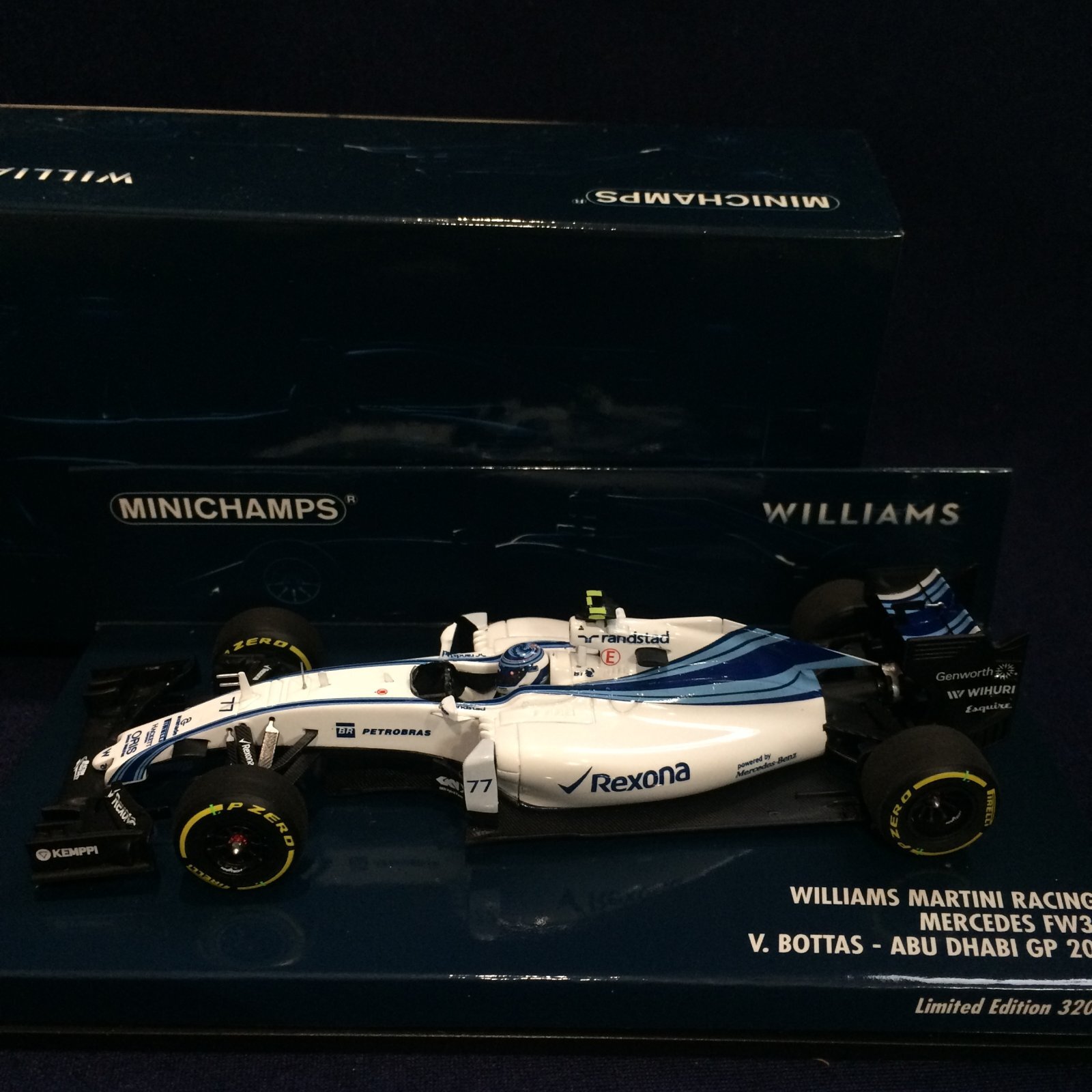 画像1: セカンドハンド品●PMA1/43 WILLIAMS MERCEDES FW37 ABU DHABI GP 2015 （V.ボッタス）#77