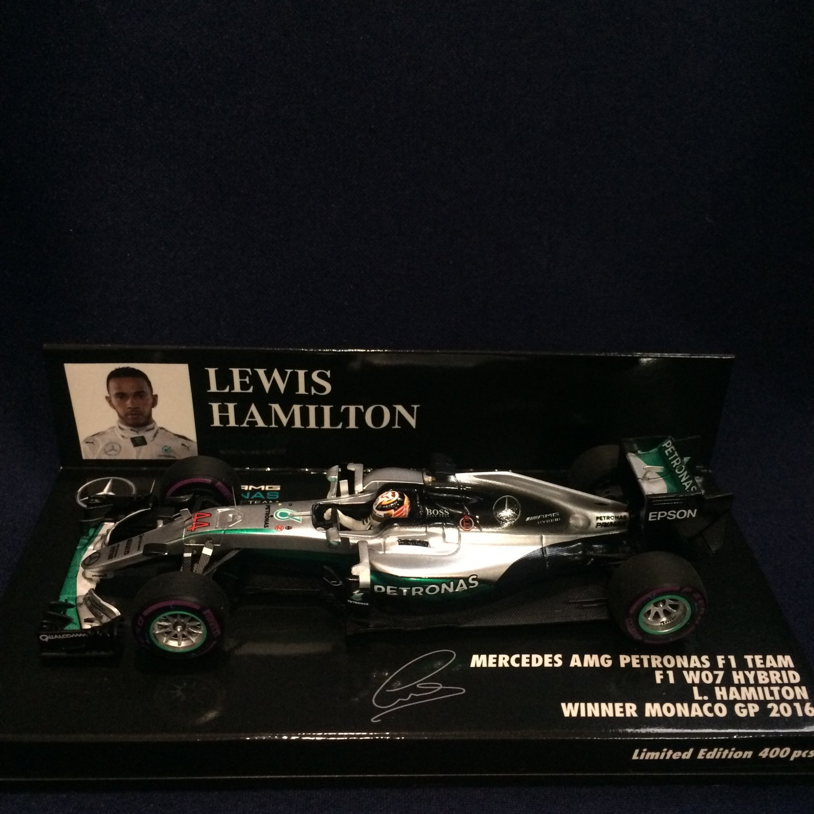 画像1: セカンドハンド品●PMA1/43 MERCEDES AMG PETRONAS W07 WINNER MONACO GP 2016 (L.ハミルトン）#44