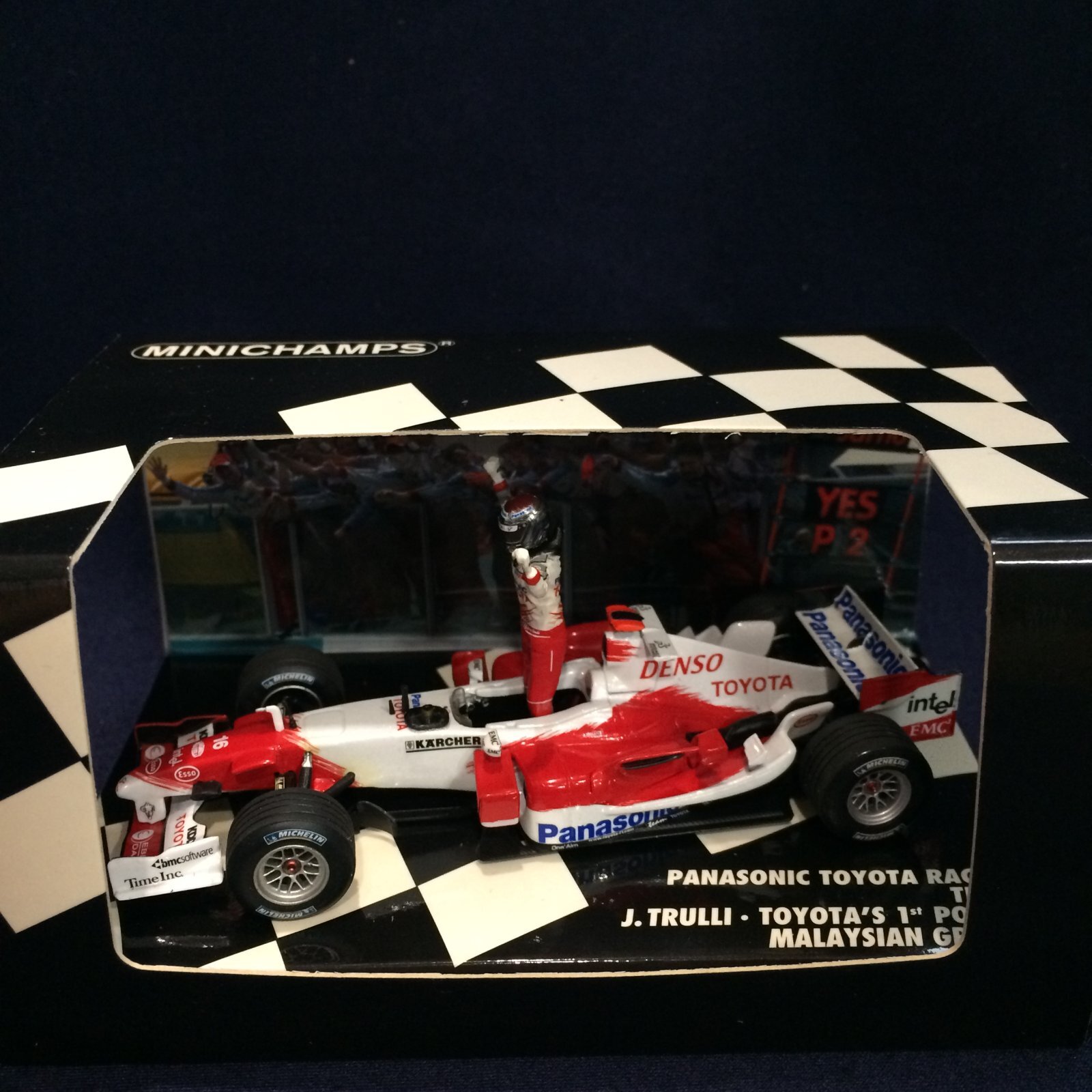 画像1: セカンドハンド品●PMA1/43 PANASONIC TOYOTA TF105 1st PODIUM MALAYSIAN GP 2005 (J.トゥルーリ）#16 