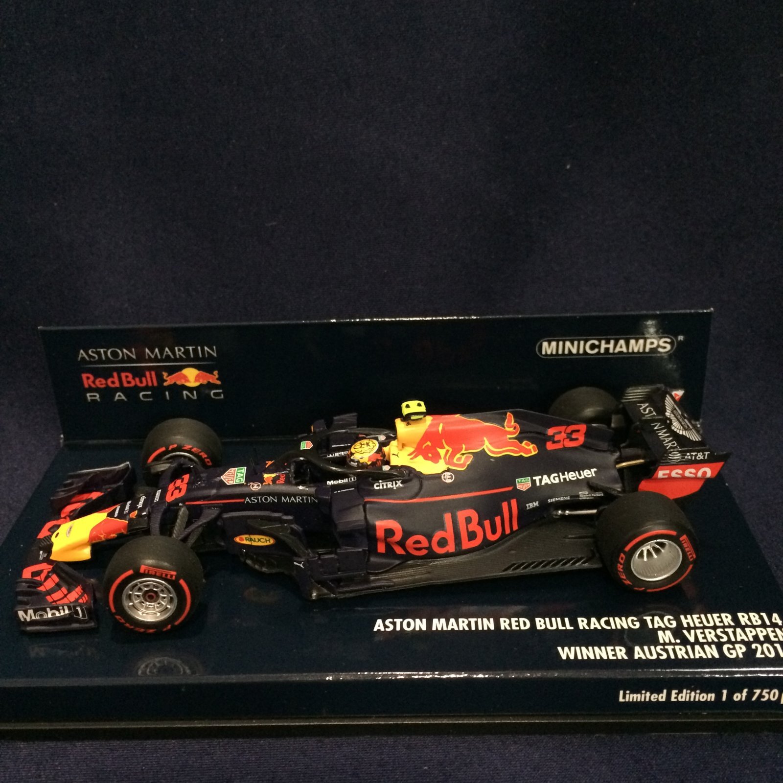 画像1: セカンドハンド品●PMA1/43 RED BULL TAG HEUER RB14 WINNER AUSTRIAN GP 2018 (M.フェルスタッペン）#33