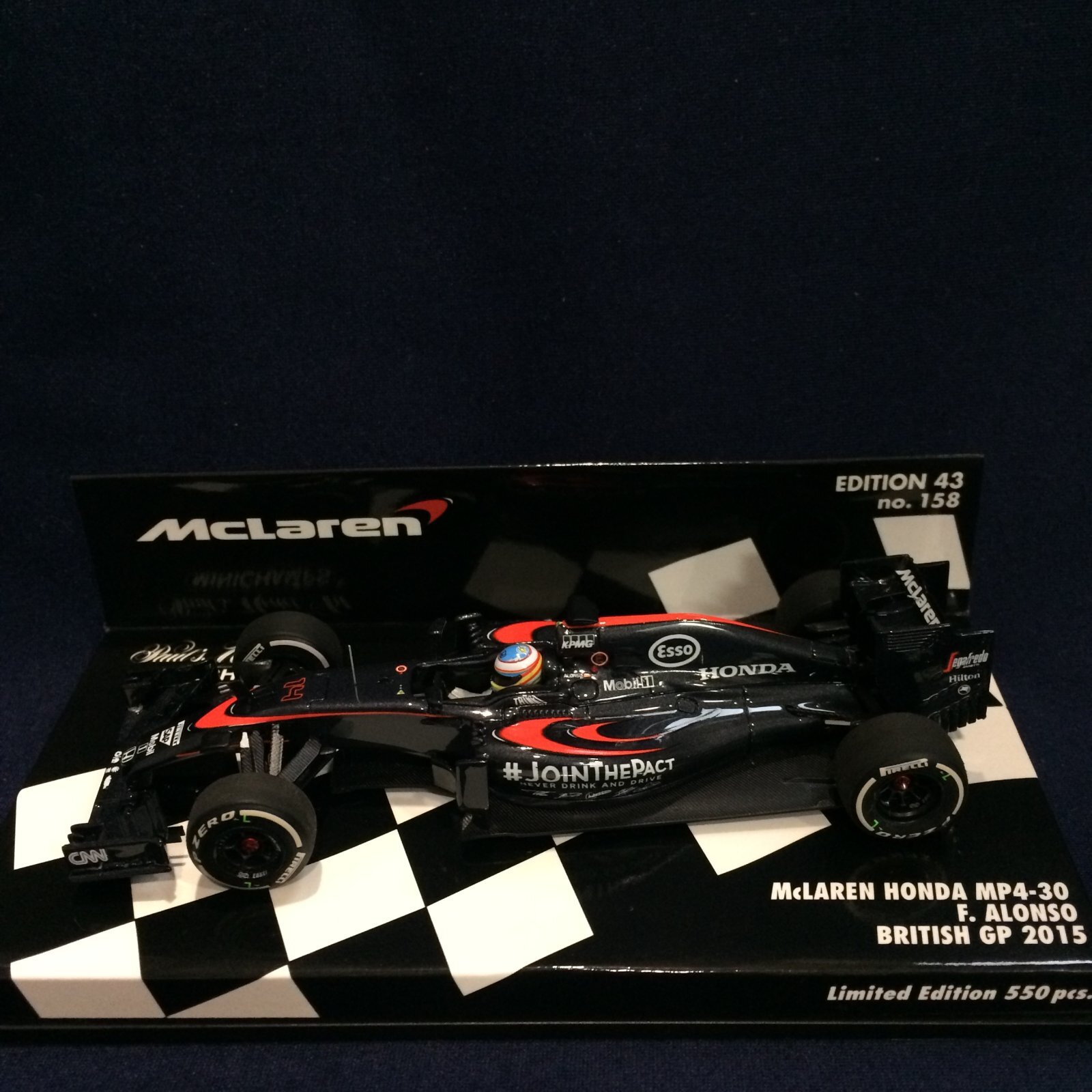 画像1: セカンドハンド品●PMA 1/43 McLAREN MP4-30 BRITISH GP 2015 (F.アロンソ）#14