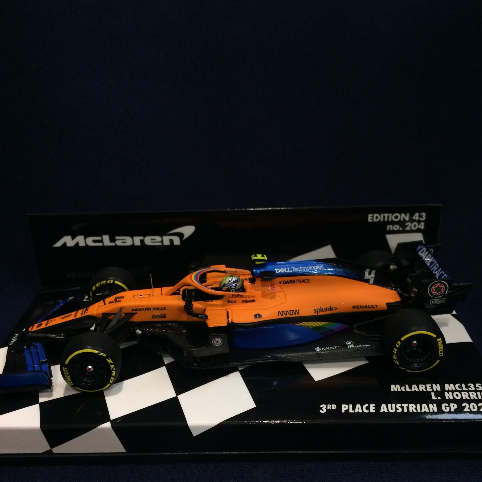 画像1: セカンドハンド品●PMA 1/43 McLAREN MCL35 3rd PLACE AUSTRIAN GP 2020 (L.ノリス）#4