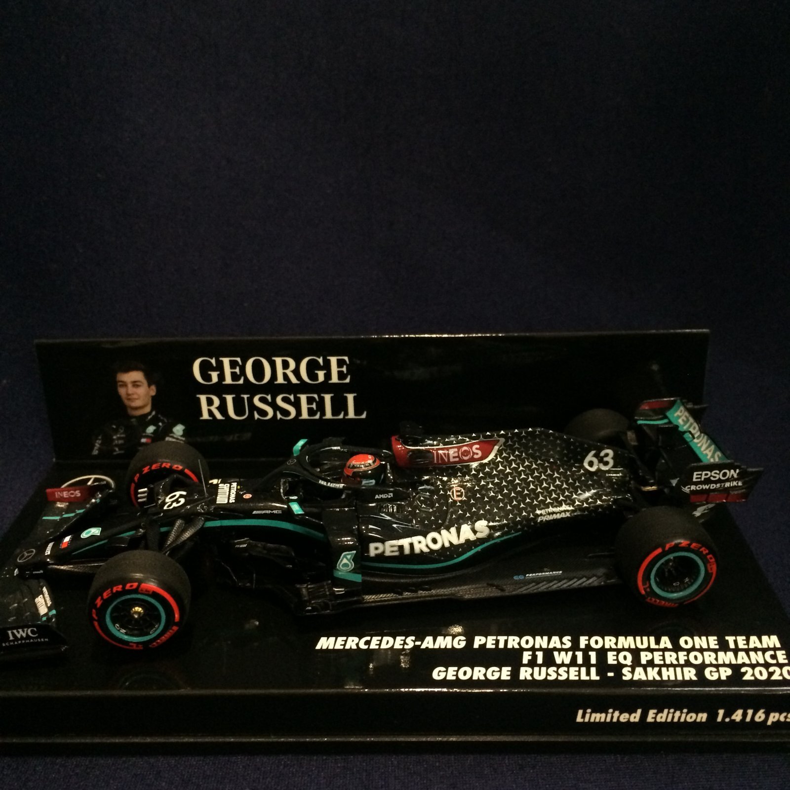 画像1: セカンドハンド品●PMA 1/43 MERCEDES-AMG PETRONAS W11 SAKHIR GP 2020 (G.ラッセル）#63