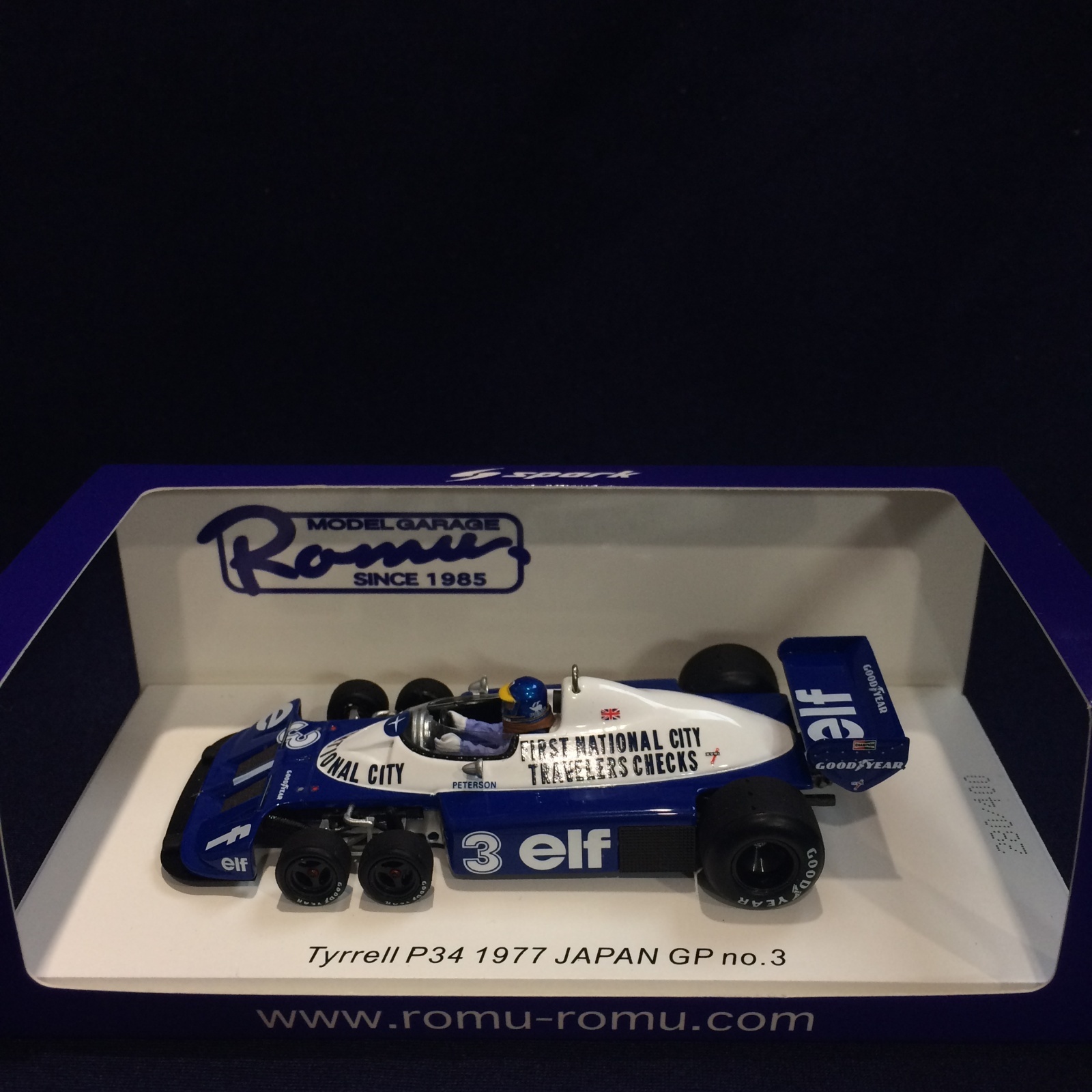 画像1: セカンドハンド品●ROMU別注●SPARK 1/43 TYRRELL P34 JAPAN GP (R.ピーターソン）#3