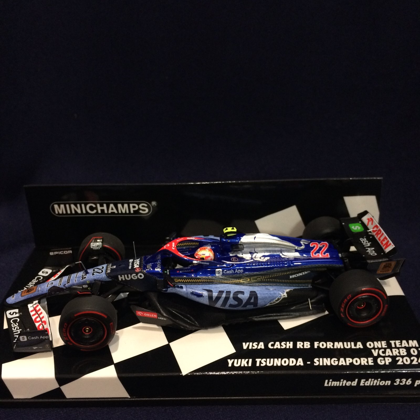 画像1: 新品正規入荷品●PMA 1/43 VISA CASH RB VCARB 01 SINGAPORE GP 2024 (角田裕毅）#22
