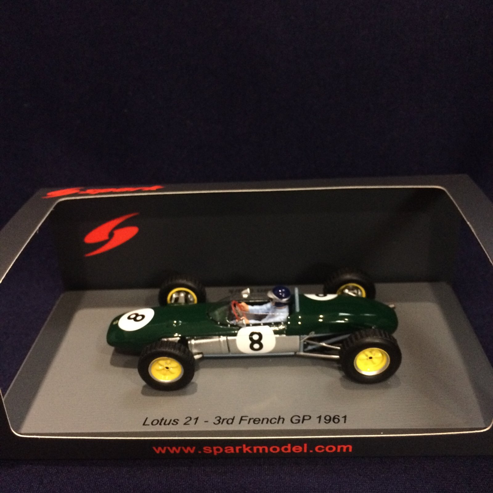 画像1: 新品正規荷品●SPARK1/43 LOTUS 21 3rd FRENCH GP 1961 (J.CLARK) #8