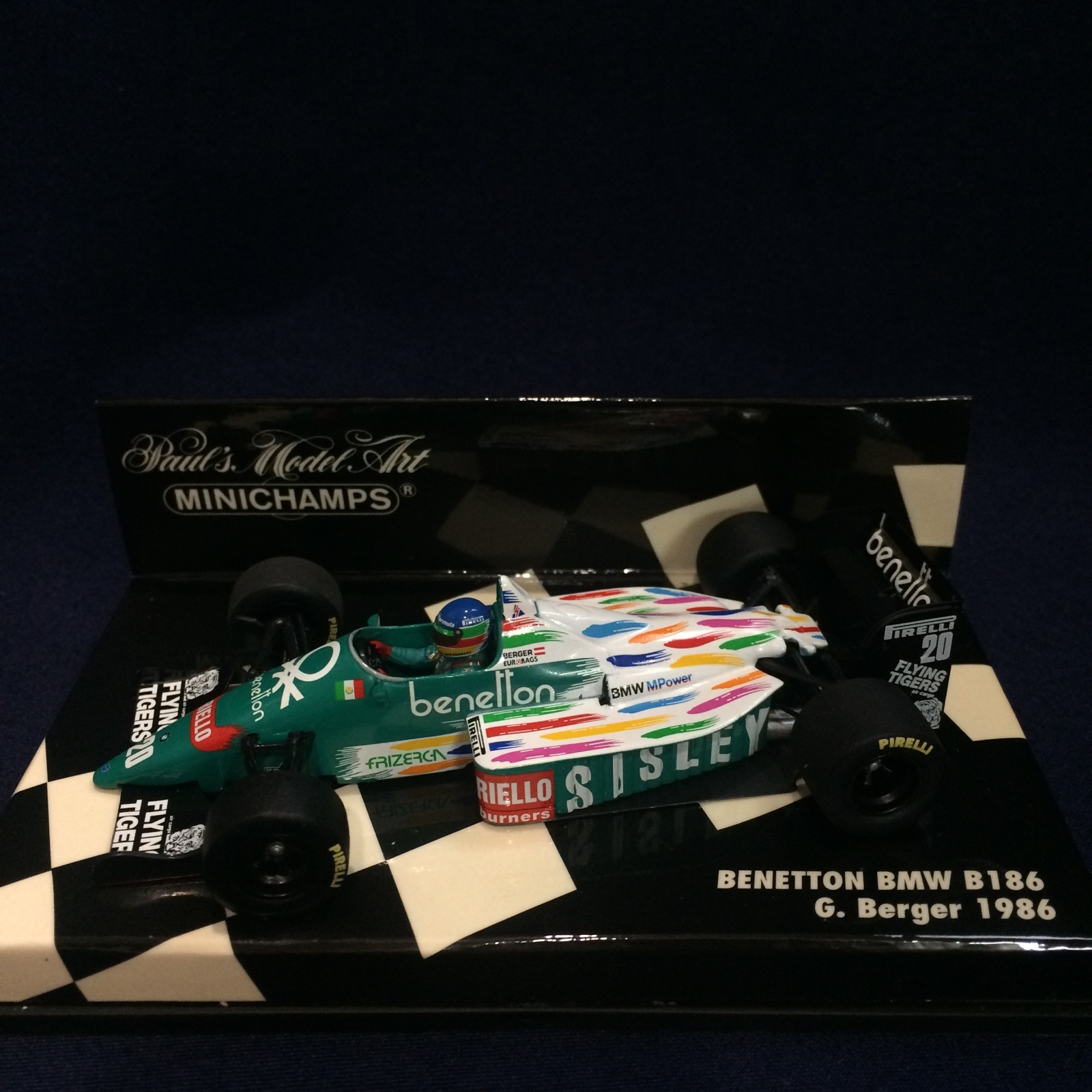 画像1: セカンドハンド品●PMA1/43 BENETTON BMW B186 (G.ベルガー）1986  #20
