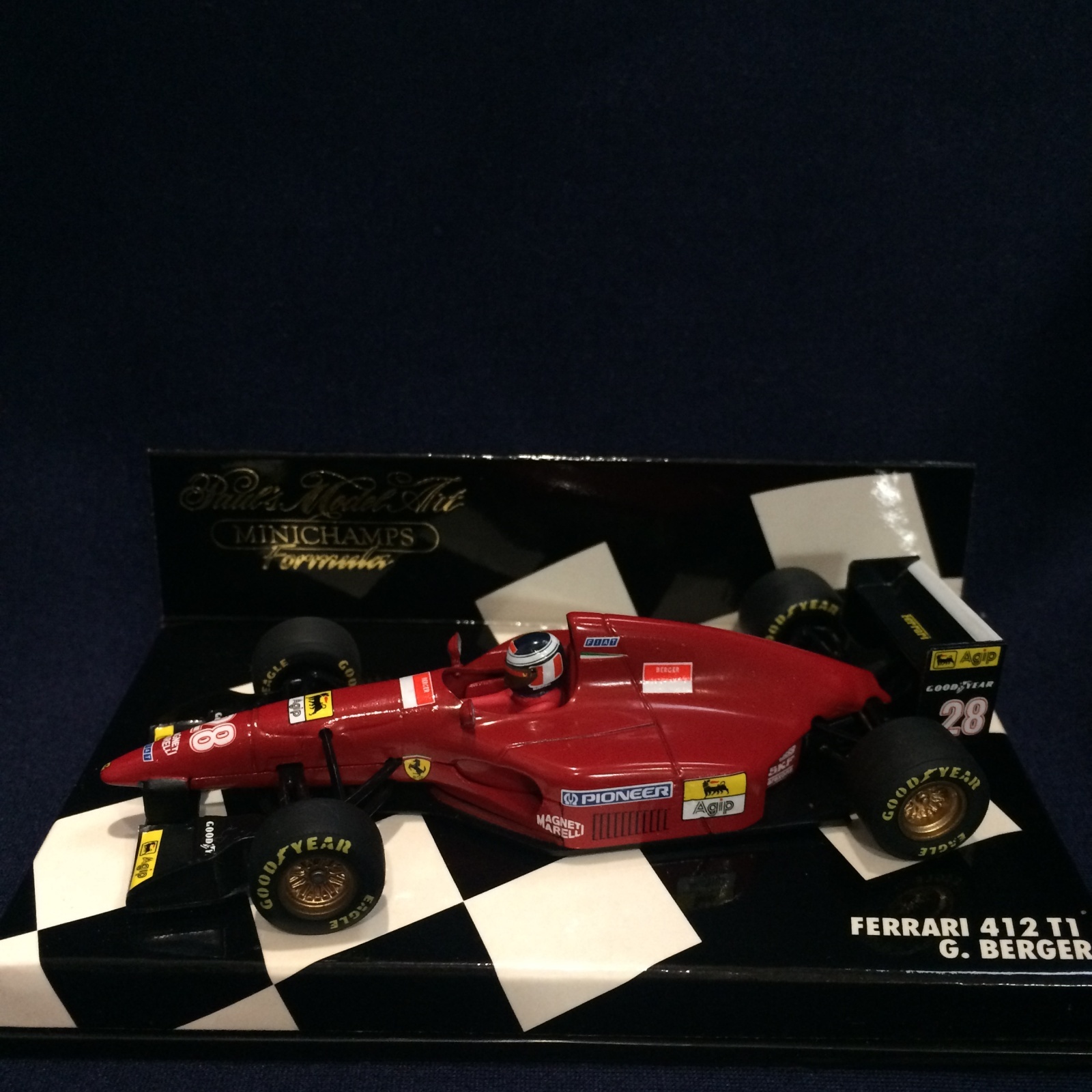画像1: セカンドハンド品●PMA1/43 FERRARI 412T1 (G.ベルガー）#28