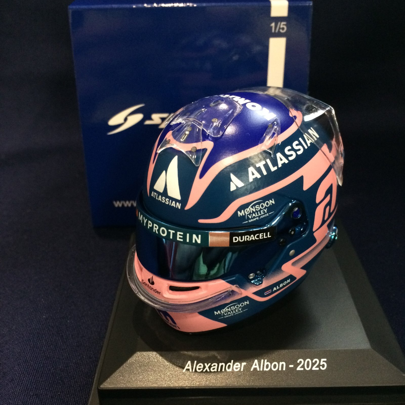 画像1: 新品正規入荷品●SPARK1/5 WILLIAMS 2025 (A.アルボン）ミニヘルメット