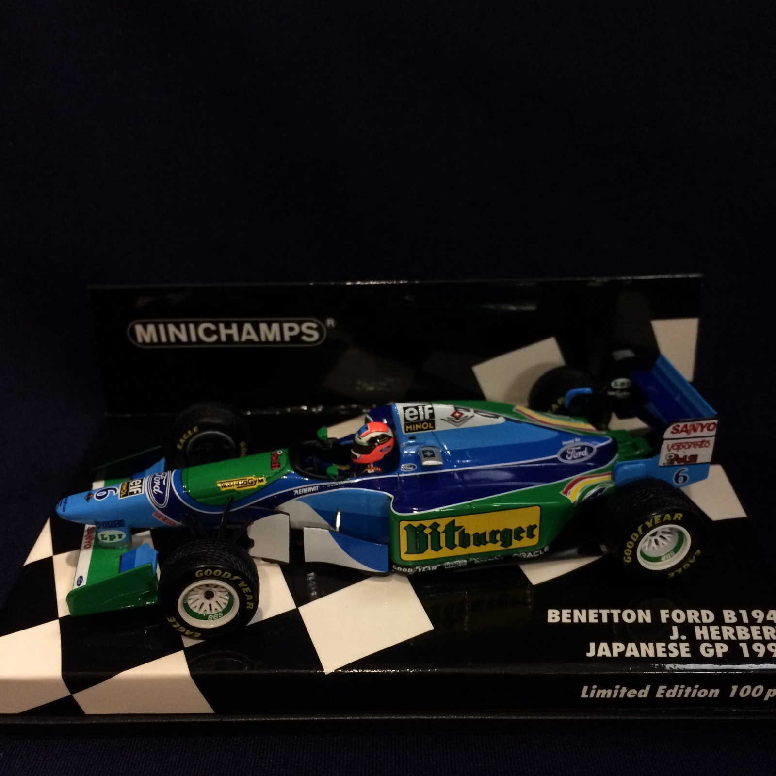 画像1: セカンドハンド品●PMA 1/43 BENETTON FORD B194 JAPANESE GP 1994 (J.ハーバート）#6 ※専用たばこデカール付