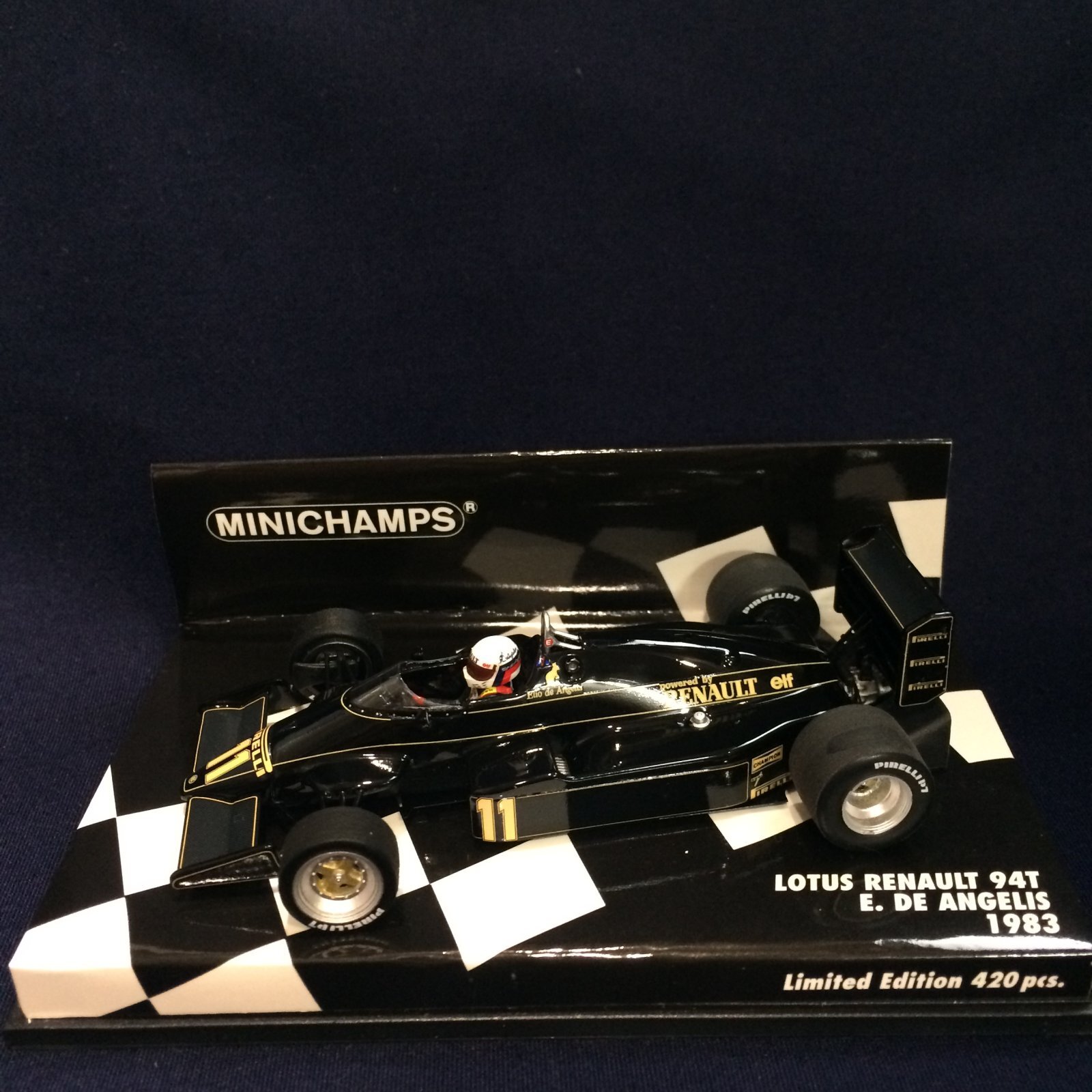 画像1: セカンドハンド品●PMA 1/43 LOTUS RENAULT 94T (E.DE アンジェリス）1983 #11 別途専用JPSデカール付