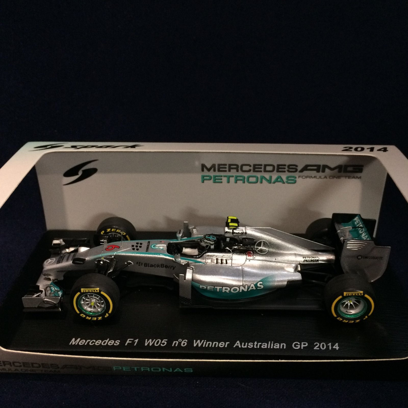 画像1: セカンドハンド品●SPARK1/43 MERCEDES W05 WINNER AUSTRALIAN GP 2014 (N.ロズベルグ） #6