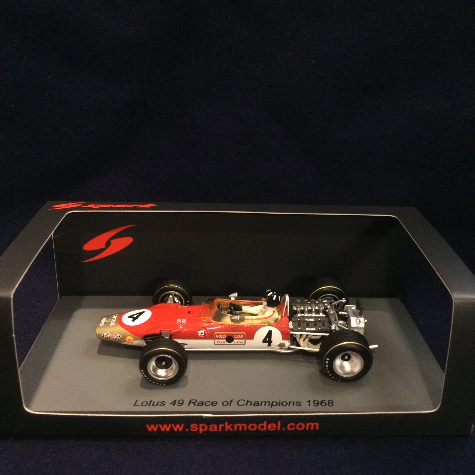 画像1: 新品正規荷品●SPARK1/43 LOTUS 49 RACE of CHAMPIONS 1968 (G.ヒル）#4