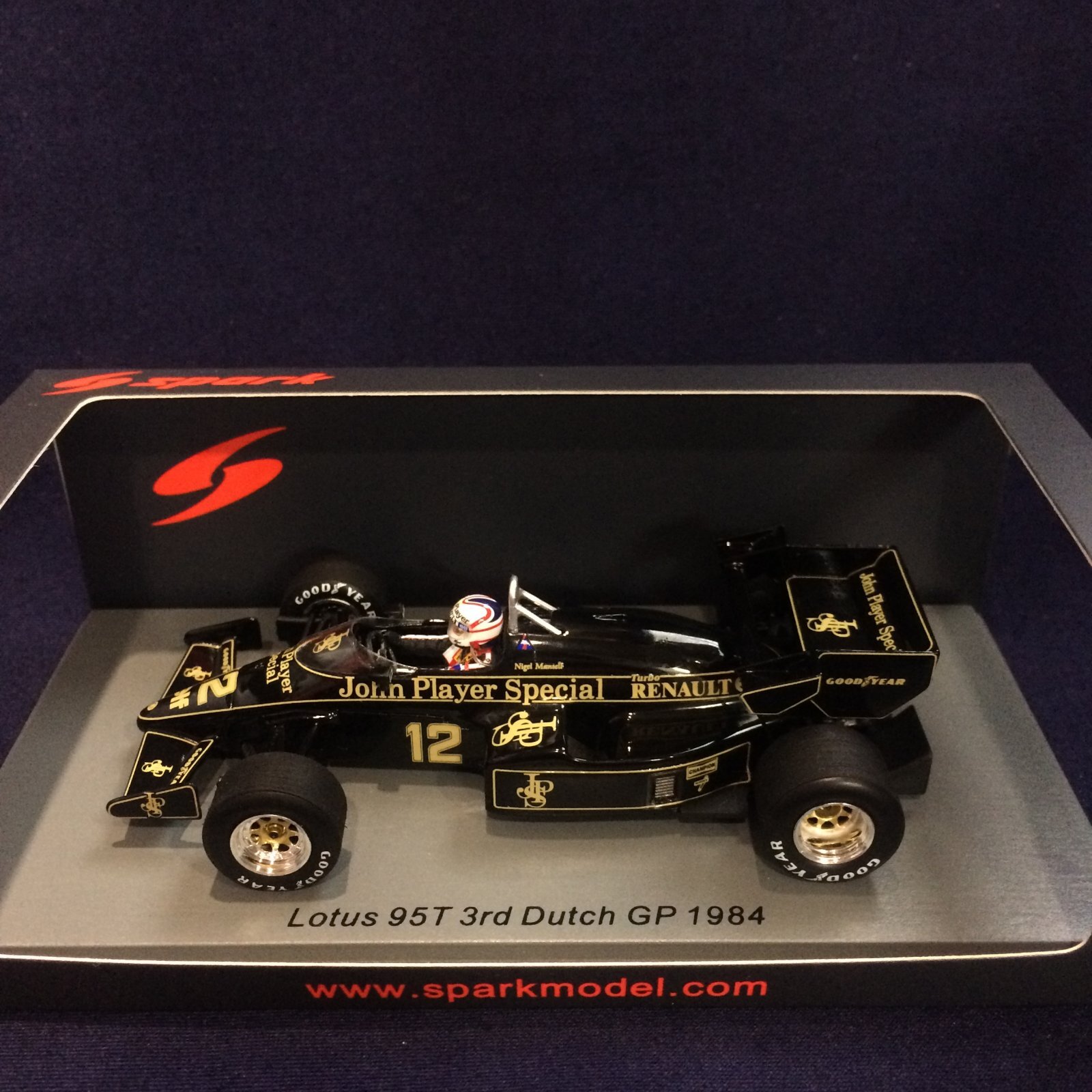 画像1: セカンドハンド品●SPARK 1/43 LOTUS 95T 3rd DUTCH GP 1984 (N.マンセル）#12