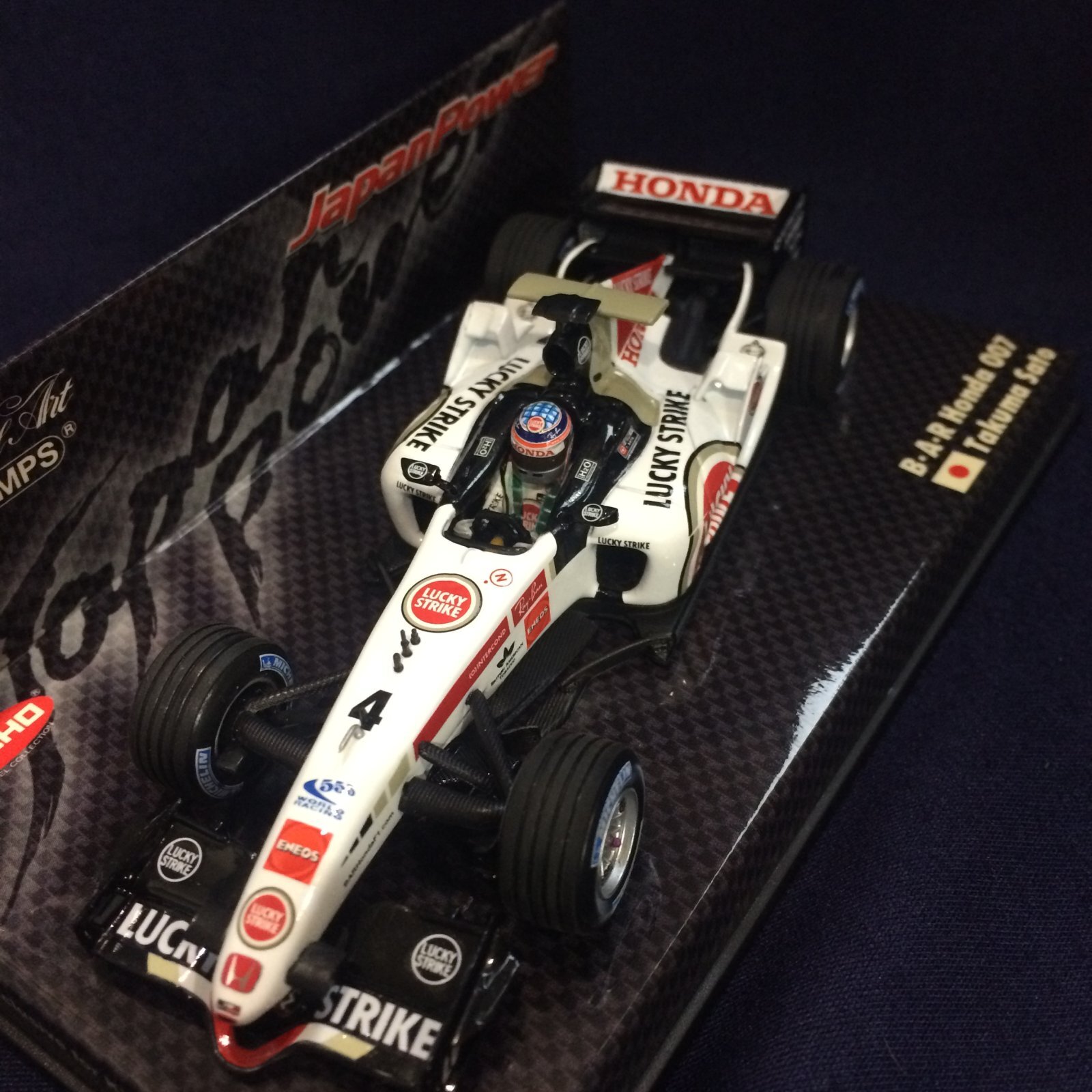 画像: セカンドハンド品●タバコカスタム品●JAPAN POWER●PMA1/43 BAR HONDA 007 (佐藤琢磨） #4
