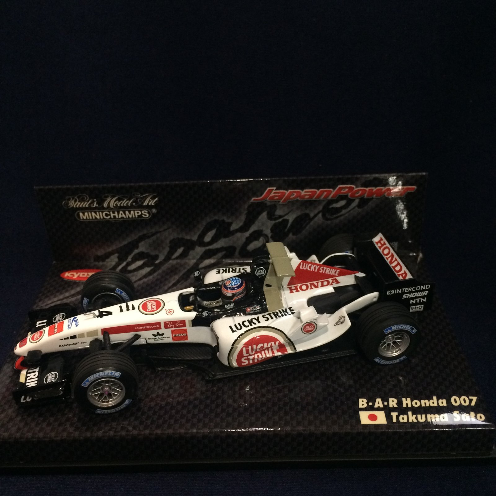 画像1: セカンドハンド品●タバコカスタム品●JAPAN POWER●PMA1/43 BAR HONDA 007 (佐藤琢磨） #4