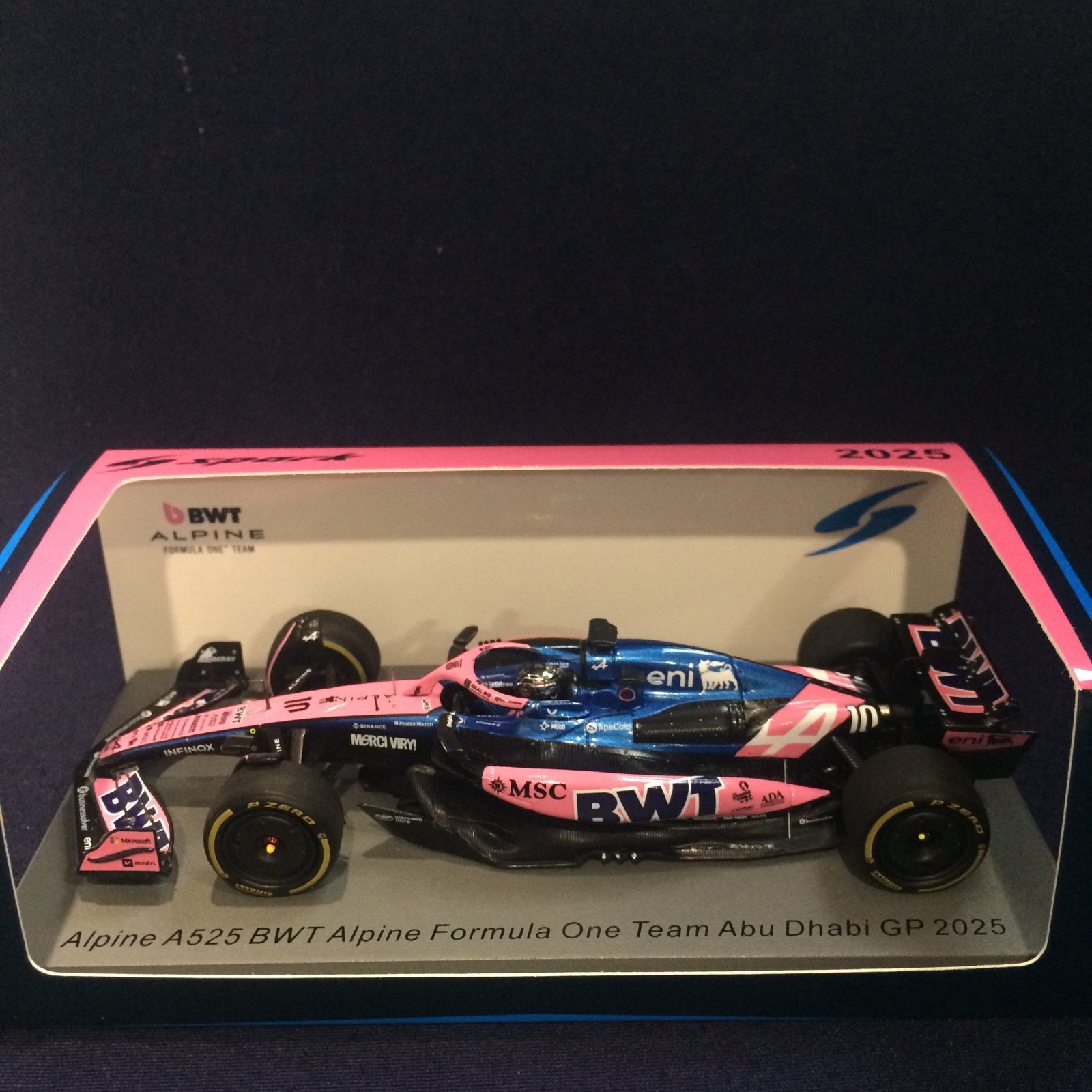 画像1: 新品正規荷品●SPARK1/43 ALPINE BWT A525 ABU DHABI GP 2025 (P.ガスリー） #10