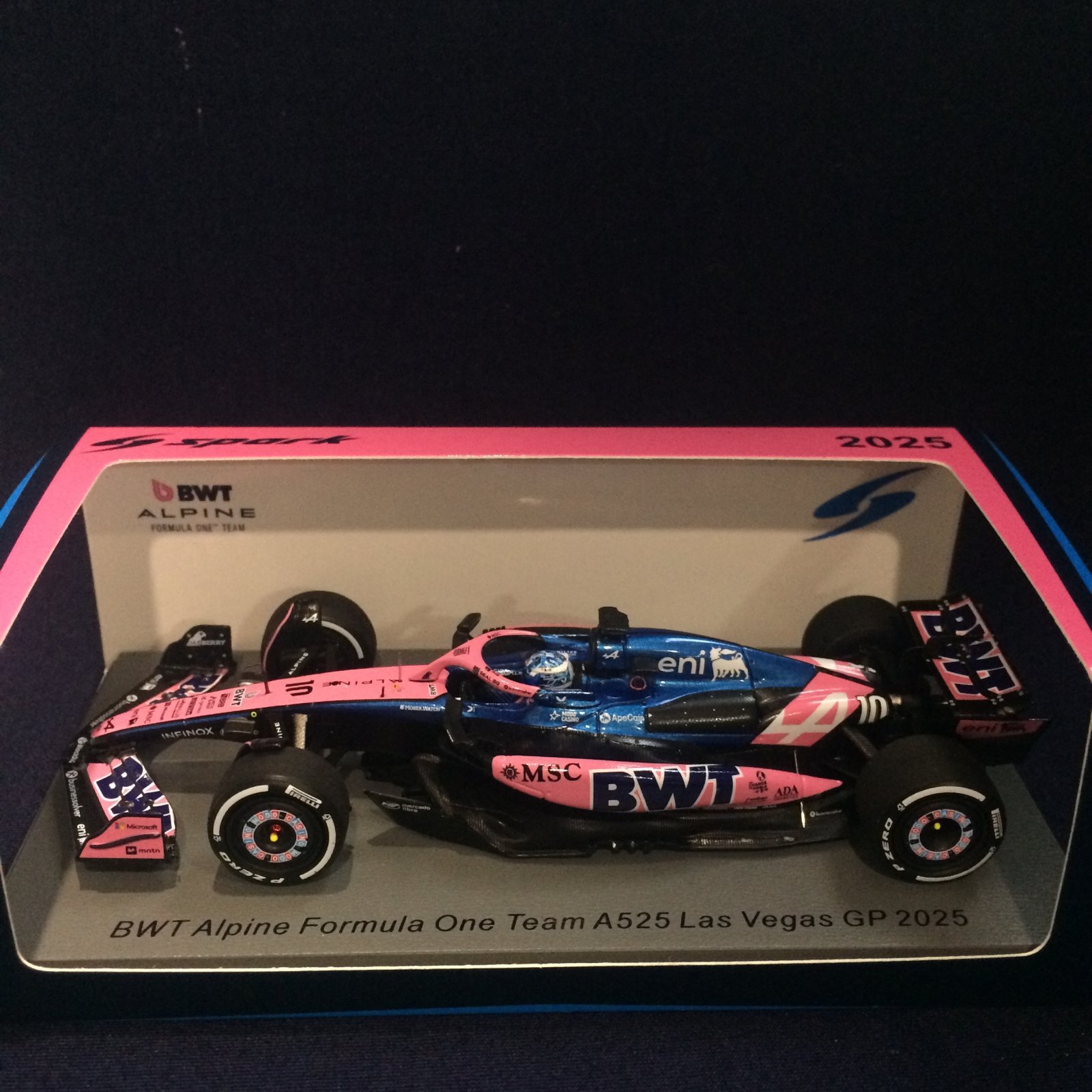 画像1: 新品正規荷品●SPARK1/43 ALPINE BWT A525 LAS VEGAS GP 2025 (P.ガスリー） #10