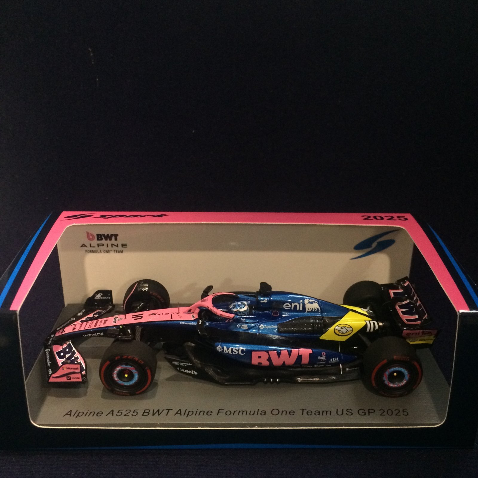 画像1: 新品正規荷品●SPARK1/43 ALPINE BWT A525 US GP 2025 (P.ガスリー） #10