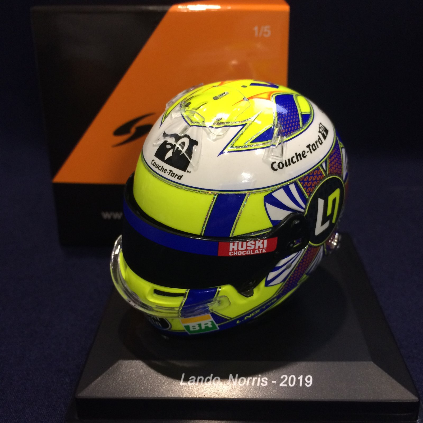画像1: 新品正規入荷品●SPARK1/5 McLAREN (L.ノリス）2019 ミニヘルメット