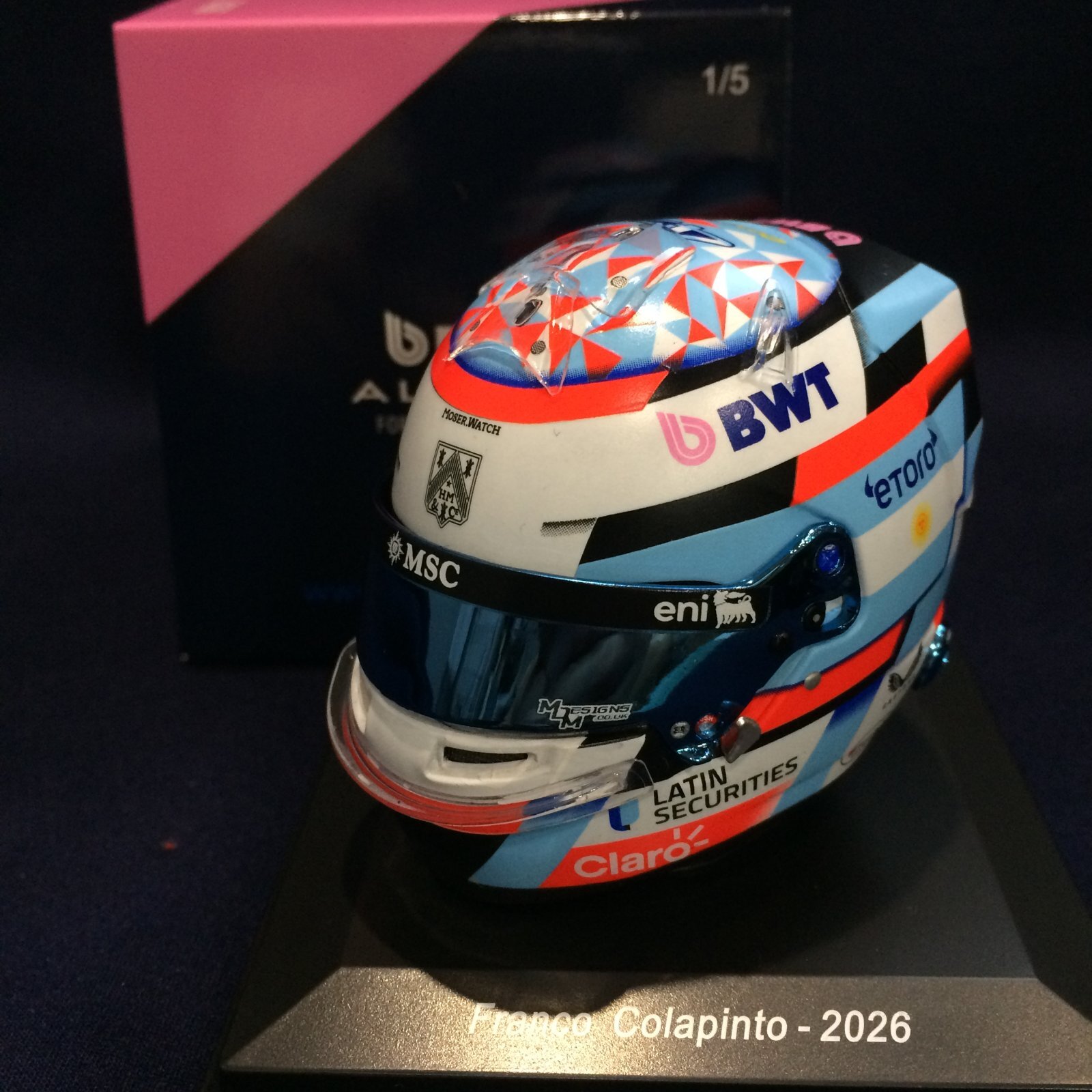 画像1: 新品正規入荷品●SPARK1/5 ALPINE (F.コラピント）2026 ミニヘルメット