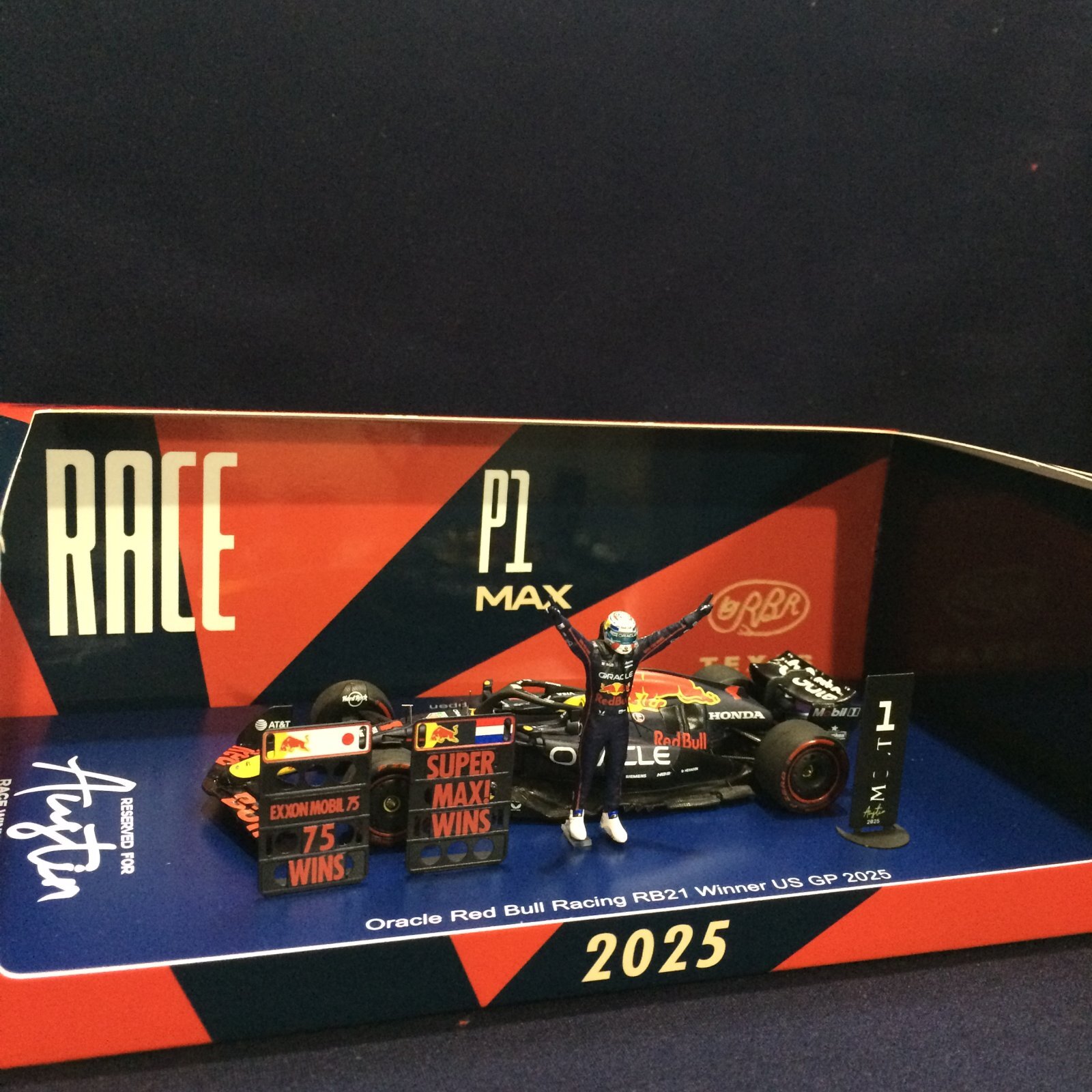 画像: 新品正規荷品●SPARK1/43 RED BULL HONDA RB21 WINNER US GP 2025 (M.フェルスタッペン）#1