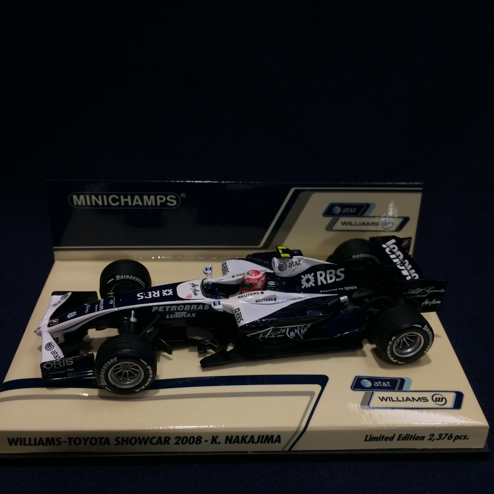 画像1: セカンドハンド品●PMA1/43 WILLIWMS TOYOTA SHOWCAR 2008 (中嶋一貴）#8