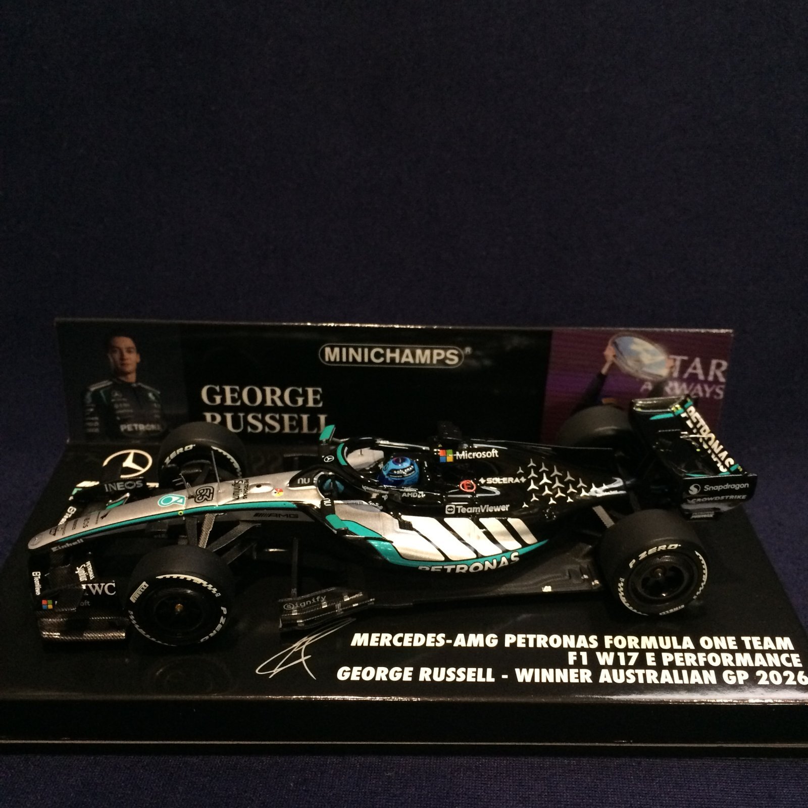 画像1: 新品正規荷品●PMA 1/43 MERCEDES-AMG PETRONAS W17 WINNER AUSTRALIAN GP 2026 (G.ラッセル）#63