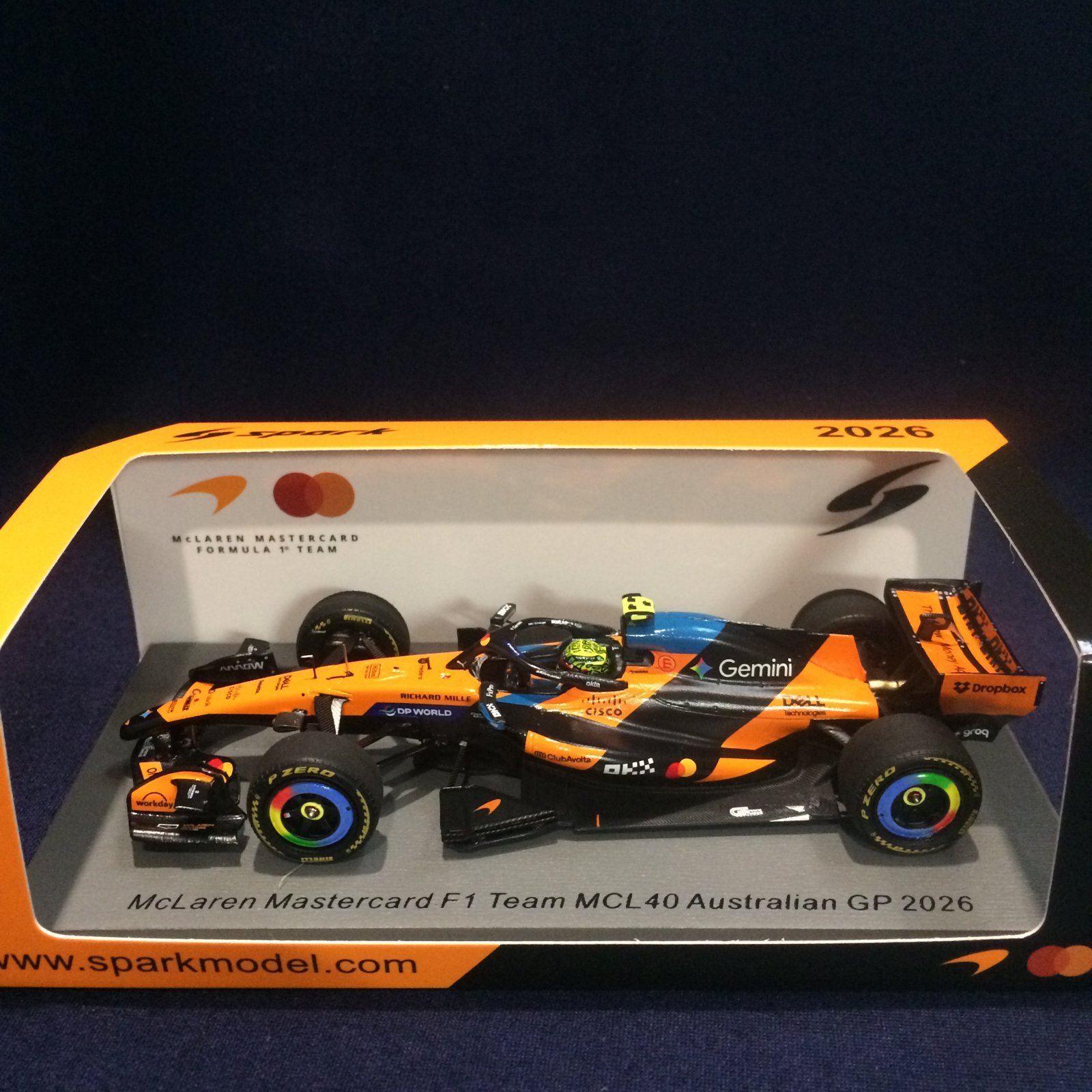 画像1: 新品正規荷品●SPARK1/43 McLAREN MASTERCARD MCL40 AUSTRALIAN GP 2026 (L.ノリス）#1