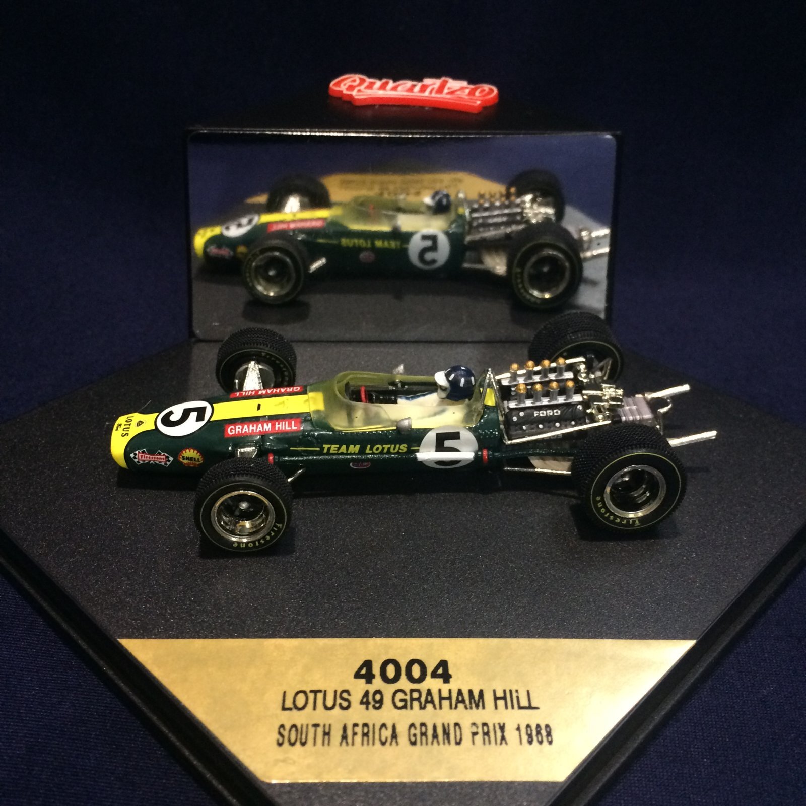 画像1: セカンドハンド品●QUARTZO 1/43 LOTUS 49 SOUTH AFRICA GP 1968 (G.ヒル）#5