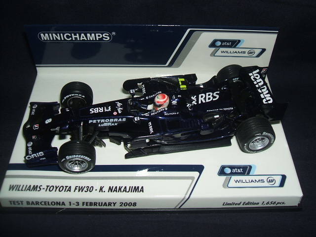 画像1: 新品正規入荷品●PMA1/43 WILLIAMS-TOYOTA FW30 TEST BARCELONA 1-3 FEBRUARY 2008 (中嶋一貴）