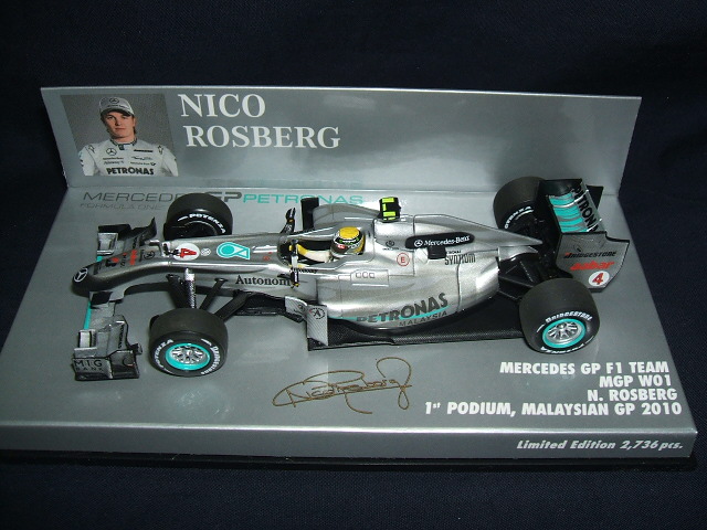 画像1: 新品正規入荷品●PMA1/43 MERCEDES GP MGP W01 1st PODIUM MALAYSIAN GP (N.ロズベルグ） 2010