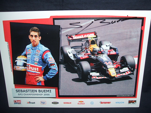 画像1: 希少品●S.ブエミ直筆フルサイン入り 2008 GP2 ドライバーズカード